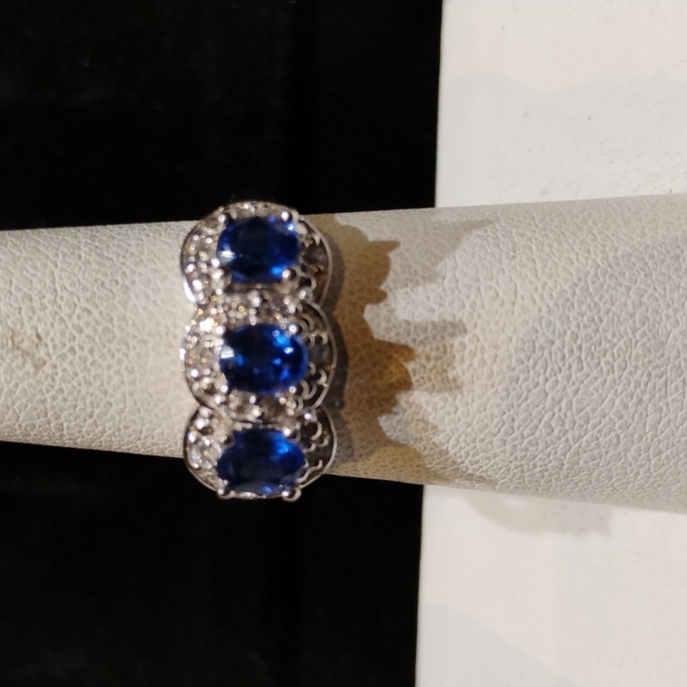 NK Silver sterling silver topaz ring NWT